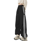 Y2K Wide-Leg Track Sweatpants